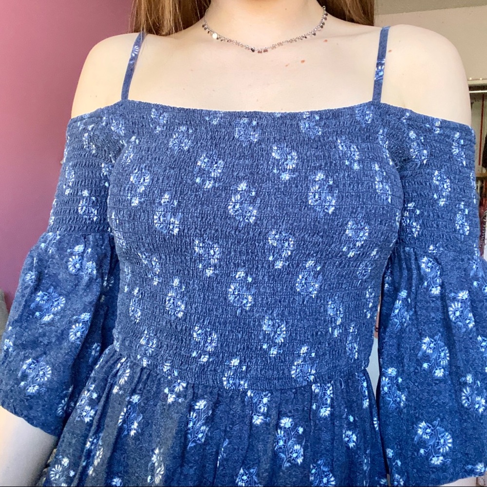 🦋BLUE ROMPER🦋 - Picture 3 of 4